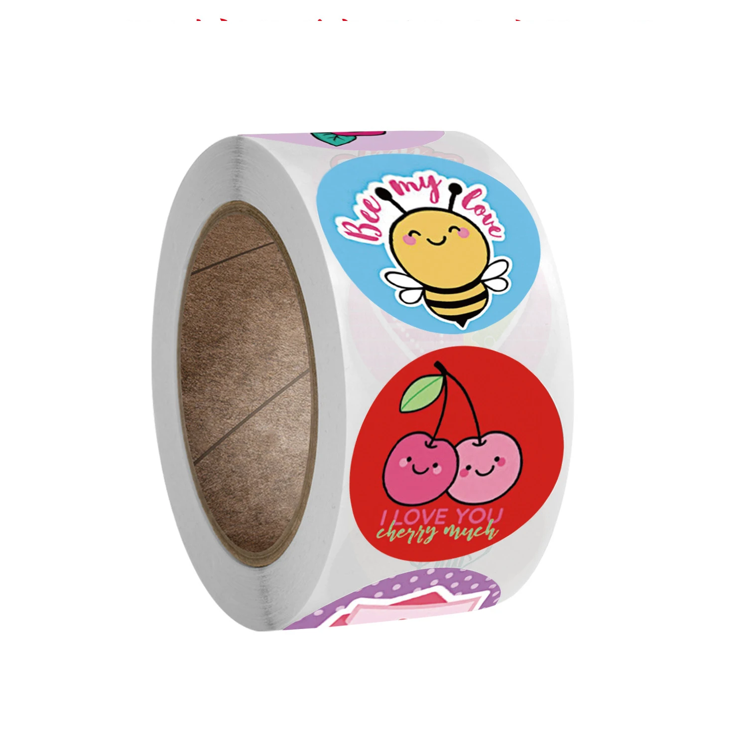 

500 шт./рулон ремесел круглый милые наклейки для украшения ручной работы подарки цветы наружной тары запечатывания этикетки наклейки для скр...