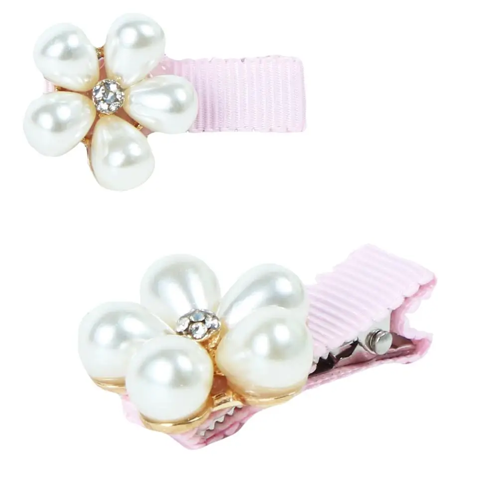 Модный искусственный жемчуг цветок головной убор праздничная одежда банты дети