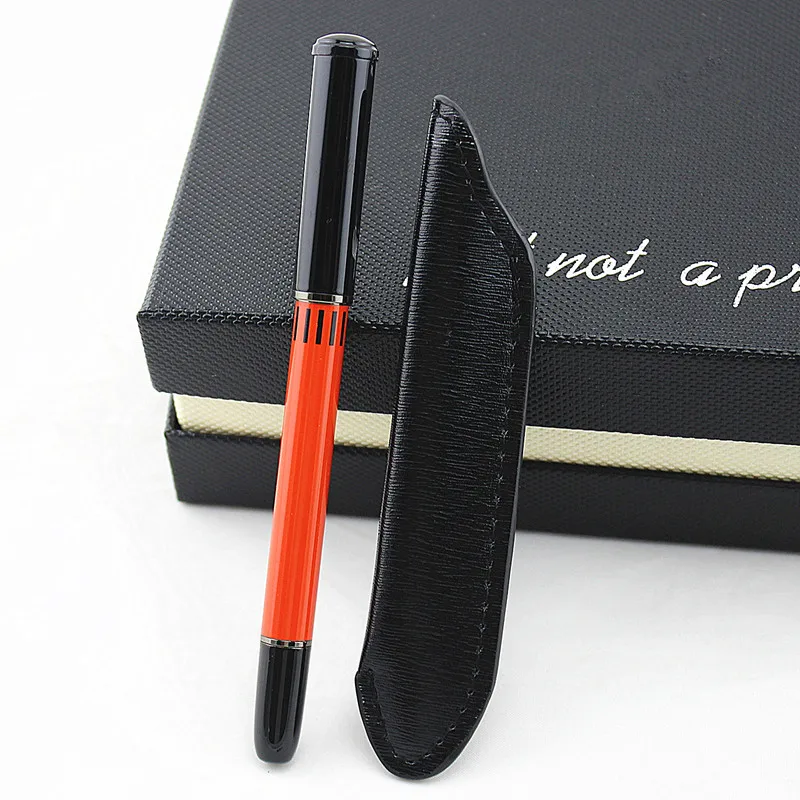 Ручка перьевая черная/оранжевая металлическая 0 5 мм|metal fountain pen|jinhao 250ink nib |