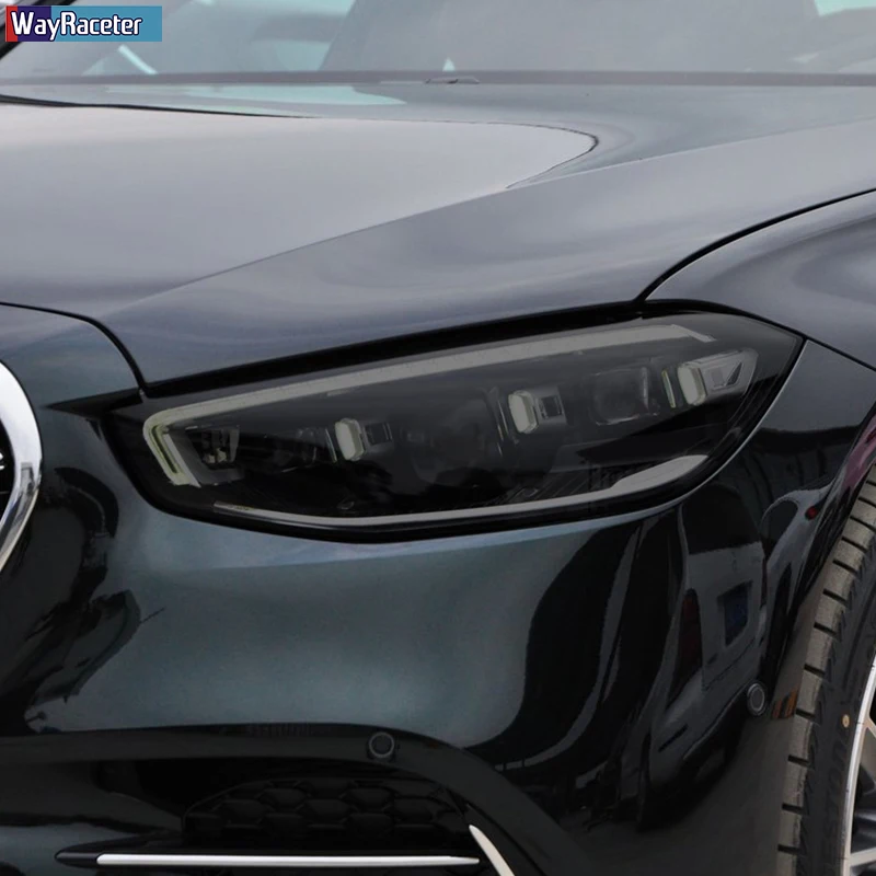 Car Headlight Protective Film Front Light Transparent Smoked Black TPU Sticker For Mercedes Benz S Class W223 2021 Accessories Car Headlight Protective Film Front Light Transparent Smoked Black TPU Sticker For Mercedes Benz S Class W223 2021 Accessories