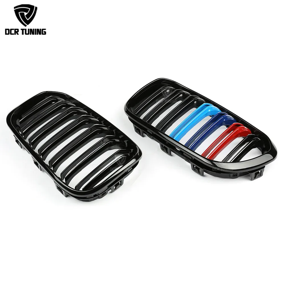 Решетка с двумя планками и шрифтом для BMW 1 серии F20 F21 116i 118i 125i M135i 2015 - UP Пластиковая