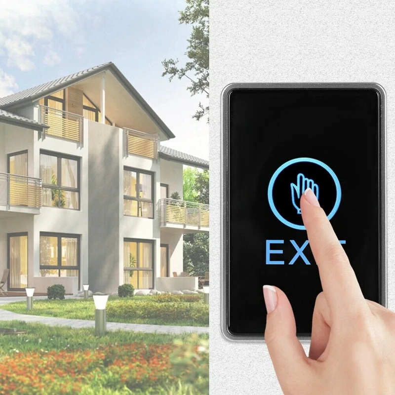 

AM05-Push Press Exit Button Door Eixt Release Button for Gate Door Lock Access Control System NO/NC/COM Output