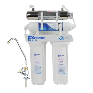 4-х ступенчатый бытовой под раковиной фильтр для питьевой воды Системы с 6 Вт ультрафиолетовый стерилизатор, который убивает бактерии-Кухня использования