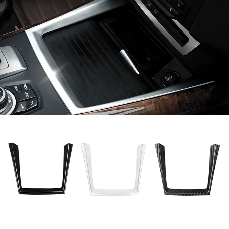 

For BMW X5 E70 2008 2009 2010 2011 2012 2013 Center Control Water Cup Holder Frame Cover Trim