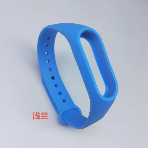 Синий Для mi Band 2, ремешок, браслет, аксессуары, Pulseira, сменный силиконовый ремешок на запястье, смарт-браслет для Xiaomi mi, ремешок, 2 ремешка - Цвет: Синий