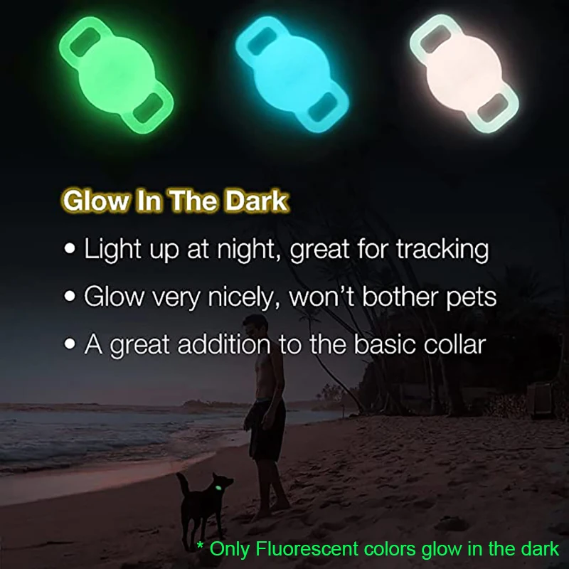 Для Apple Airtag силиконовый рельефный ошейник для кошек и собак фиксированная Пряжка