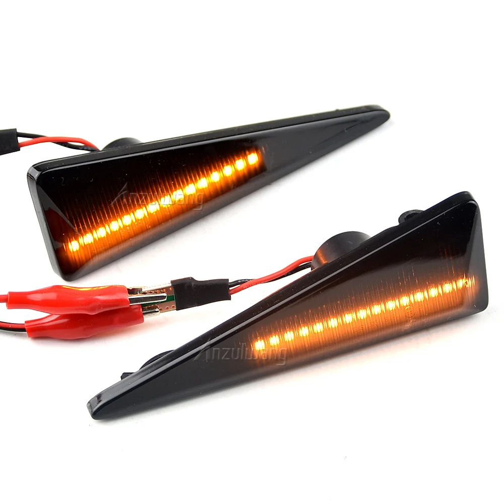 

2Pcs For Renault Espace MK4 Megane MK2 Scenic MK2 Vel Satis Wind Sequential Blinker LED Side Marker Turn Signal Dynamic Lights