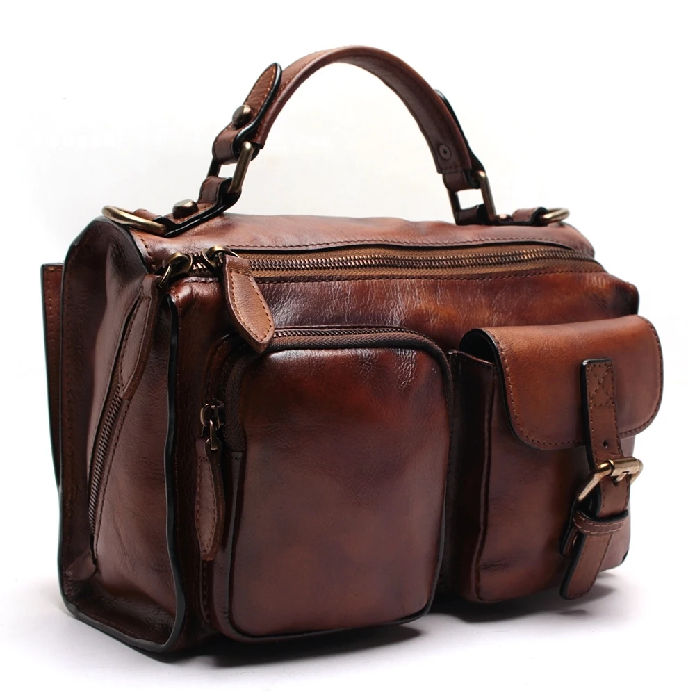 

Новая женская сумочка для рук, кожаная сумка через плечо, сумка-мессенджер в стиле ретро, замша растительного дубления