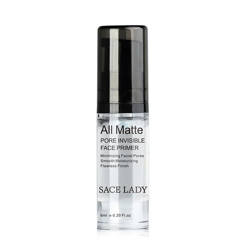 6ML 6/12/30 мл Face Primer база грунтовка, Чистка Пор, невидимый лица Фонд контроль выработки кожного жира гель для Макияжа Косметический матовая гладкая губная макияж - Цвет: 6ML