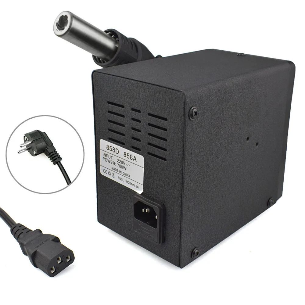 Паяльная станция NEWACALOX 858D EU700W для горячего воздуха паяльная SMD тепловой пистолет