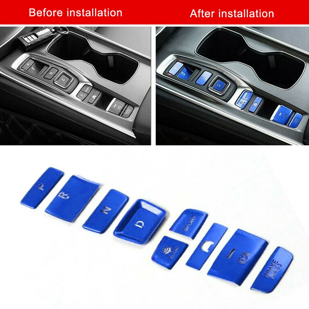 9 шт./компл. кнопка запуска автомобильного стайлинга декоративная рамка