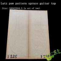 1setlutz paw pattern spruce guitar panel bear paw pattern tiger paw pattern chicken paw pattern guitar production material
