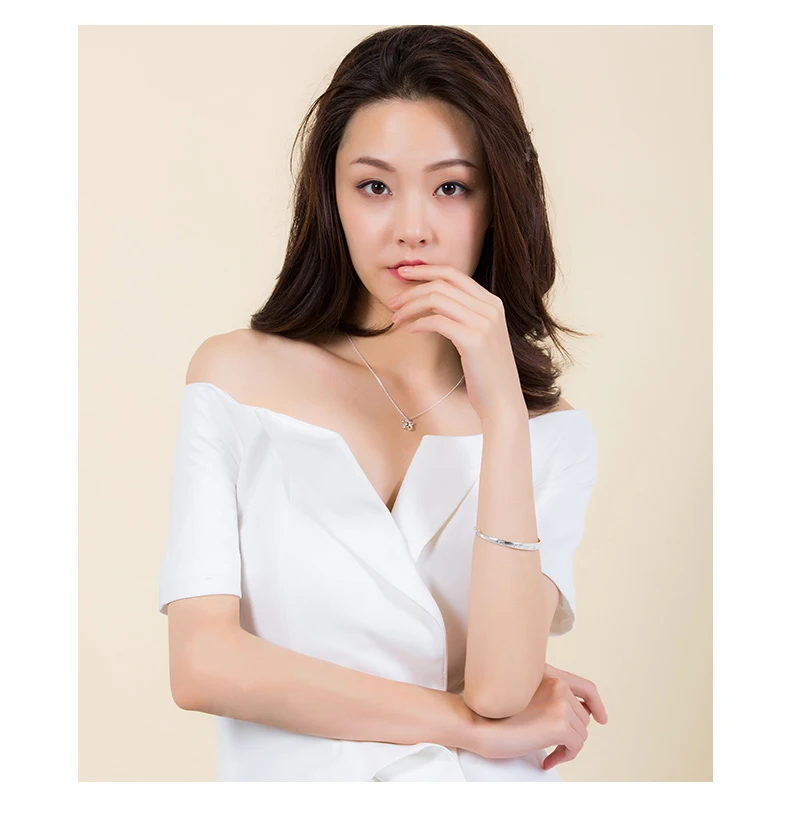 SA SILVERAGE Daisy S990 Серебряный браслет для девочек, браслет из стерлингового серебра, подарок на день рождения, женский серебряный дизайн