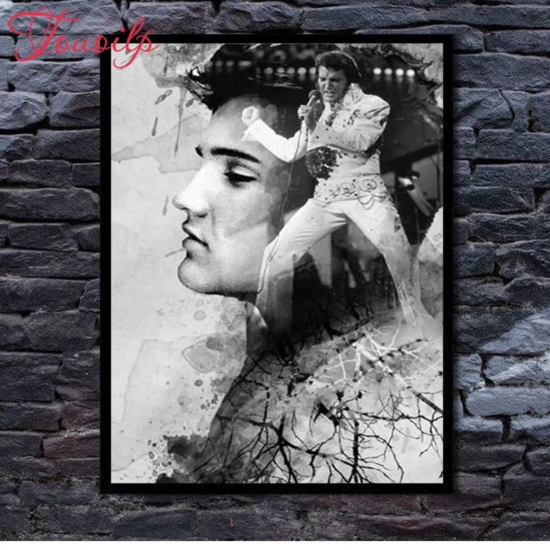 Алмазная вышивка TOUOILP для творчества Elvis 5d алмазная живопись крестиком пейзаж
