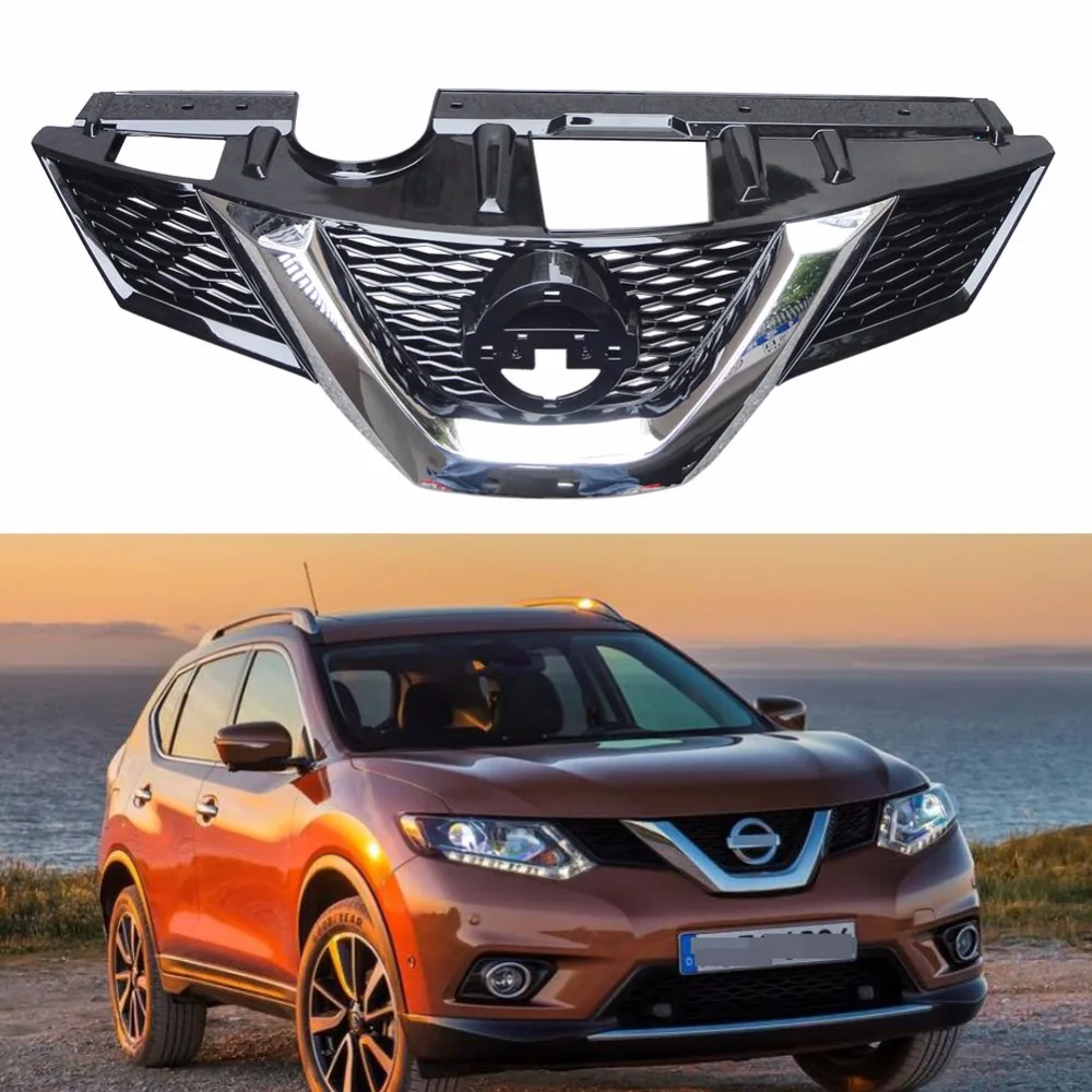 1 шт. Замена новый автомобиль хром Передняя Верхняя решетка радиатора гриль для