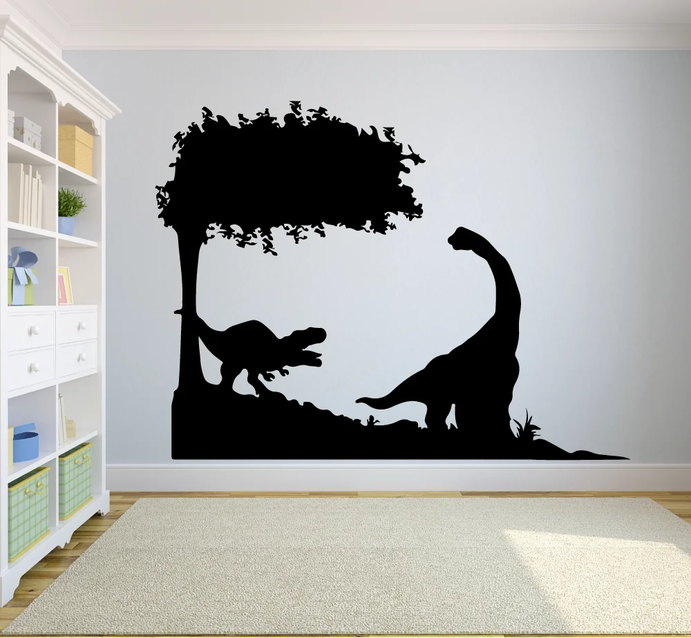 Настенная Наклейка T-Rex в виде динозавра парка виниловые фотообои для детей