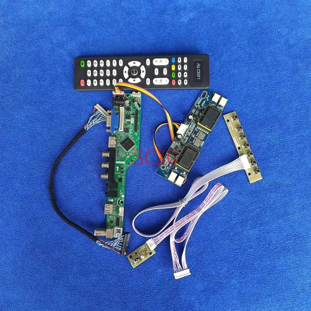 

1280*768 For LTM153W1/NL12876BC26 4CCFL LCD monitor controller driver board KitSignal Analog VGA USB HDMI-compatible LVDS 20-Pin