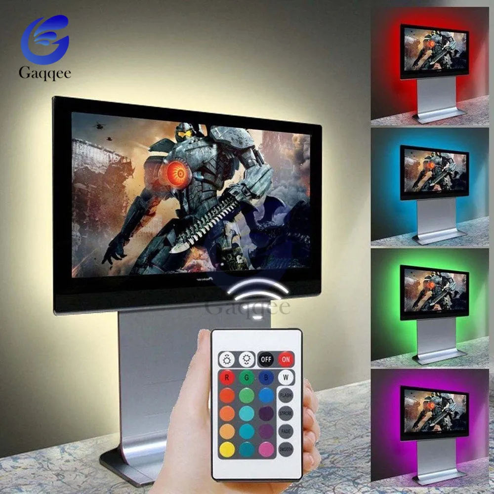 Светодиодная лента RGB 5 В 5050 60SMD/M USB 1-5 м | Лампы и освещение