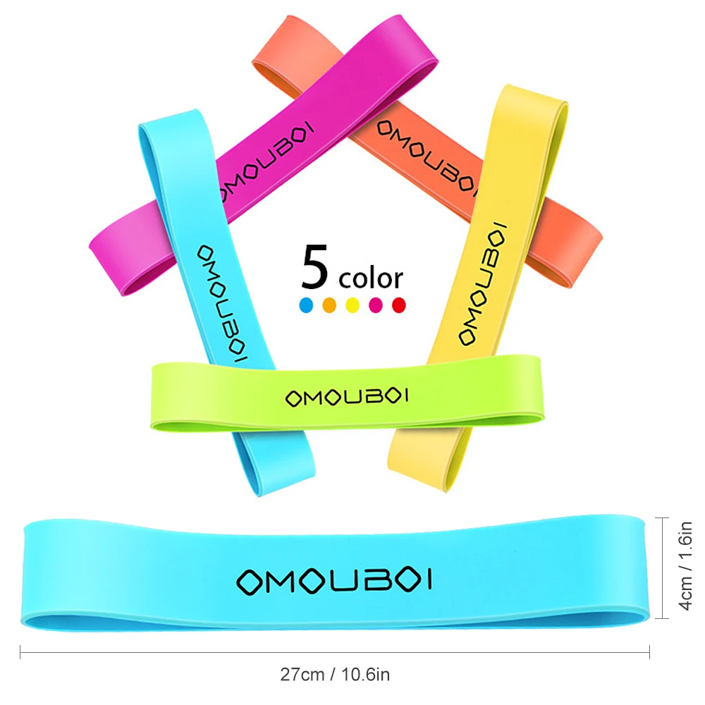 

5PCS Yoga Resistance Rubber BandsBands Rubber Training Pull Rope For Sports Pilates Expander Fitness Gum Gym Equipment