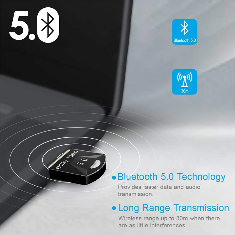 USB Bluetooth адаптер 5 0 bluetooth мини приемник аудио синий зуб передатчик для ПК