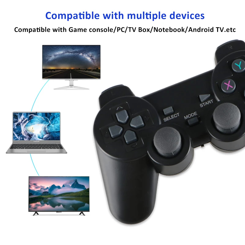 Беспроводной USB геймпад 2 4 ГГц для ПК/ноутбука/Android ТВ-приставки игровой
