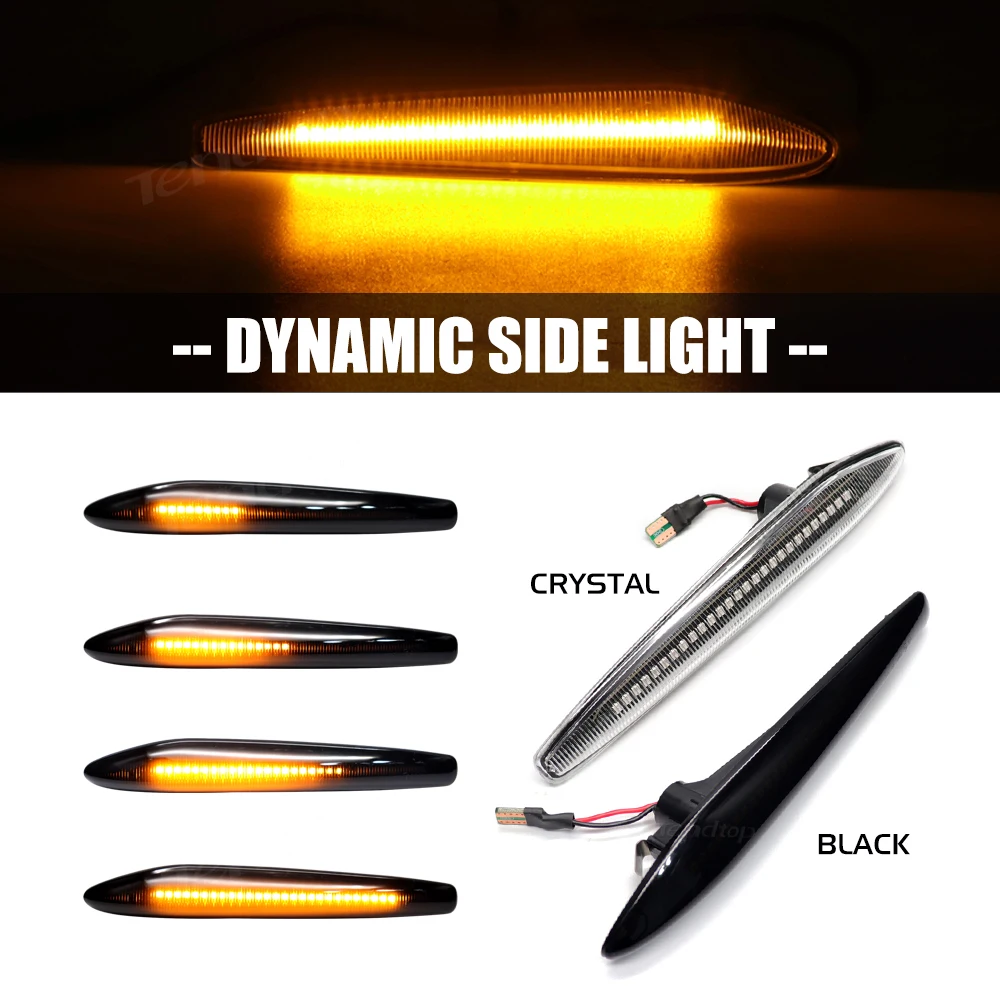 

1 пара светодиодных динамических боковых указателей поворота для Alfa Romeo 159 / 159 Sportwagon / Boera / Spider typ 939, аксессуары