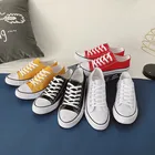 Классическая мужская парусиновая обувь, модная однотонная дешевая мужская Вулканизированная обувь, повседневная обувь с низким верхом на шнуровке, мужские кроссовки, мужская обувь