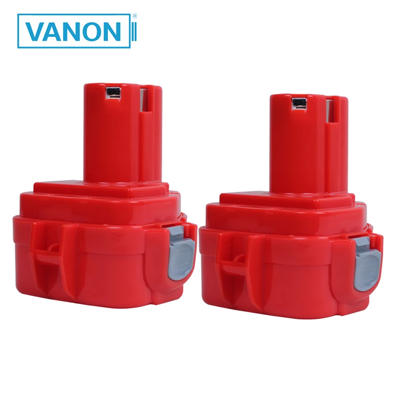 VANON 2 шт. 12 в Ni-CD 2.0Ah 2000 мАч Сменный аккумулятор для электроинструмента Makita В