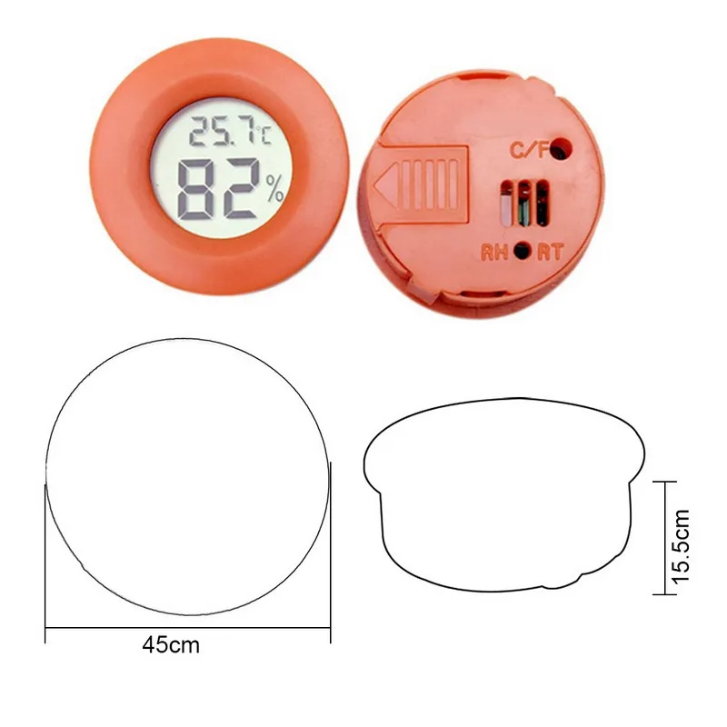 

Portable Digital LCD Hygrometer Lizard Spider Tortoise Terrarium Tank Tester Temperature Sensor Colorful Humidity Meter Detector