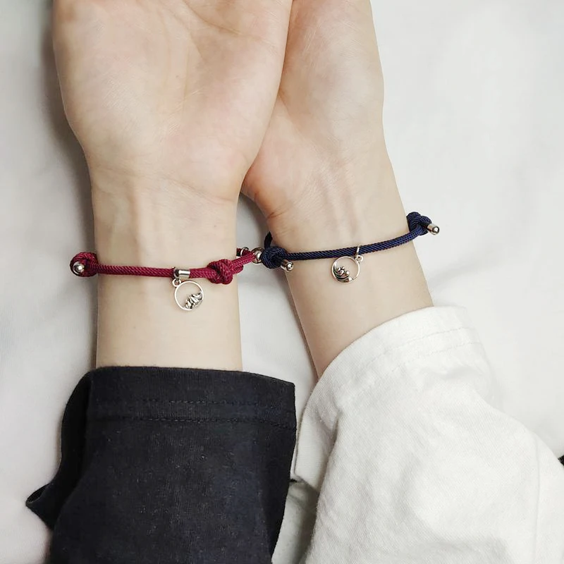 Парные браслеты для пар женщин браслет с магнитной застежкой мужчин 2