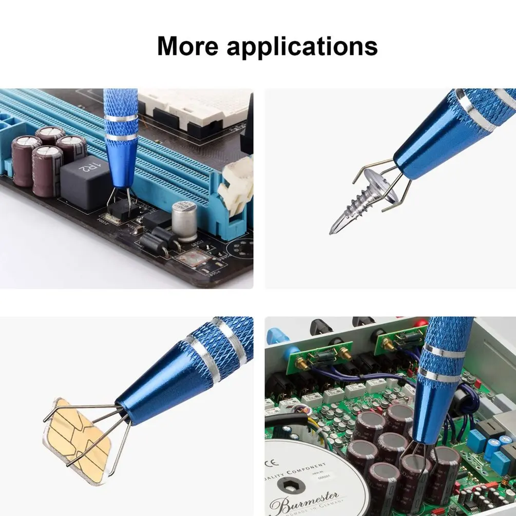 Металлический захват с четырьмя когтями пинцет винт IC чипов электронные
