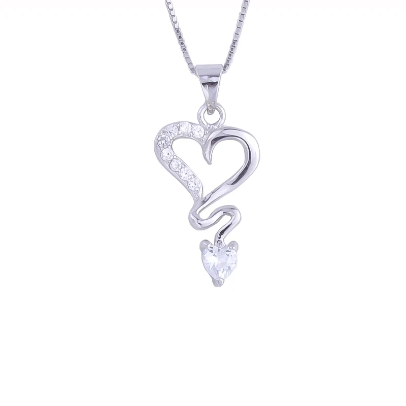 

Женское Ожерелье в полоску с сердечками из стерлингового серебра 925 пробы, подвеска с камнями и воротником, модные ювелирные аксессуары