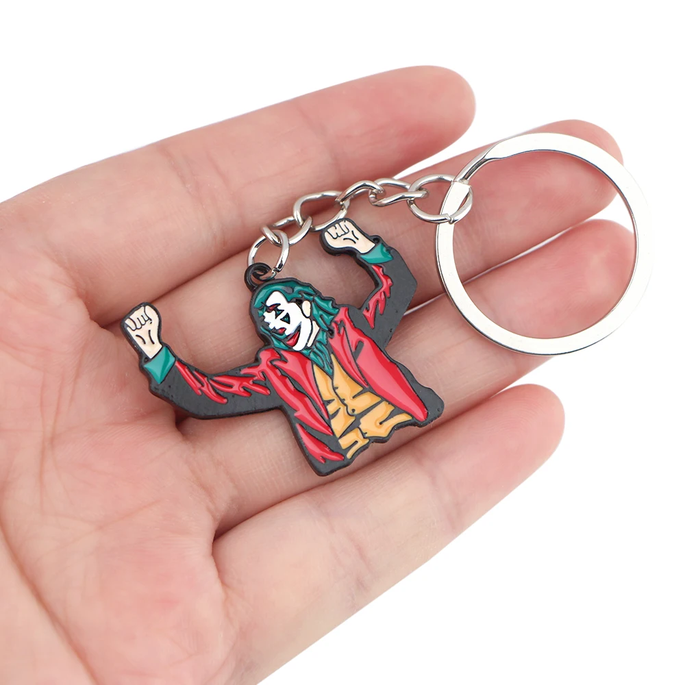 

LB2632 модный металлический брелок в виде клоуна из фильма для мужчин и женщин, брелок для ключей, сумки, подвесные аксессуары, автомобильный б...