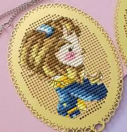 Принц и принцесса ремесло Стич крестиком металлическая Закладка Рукоделие