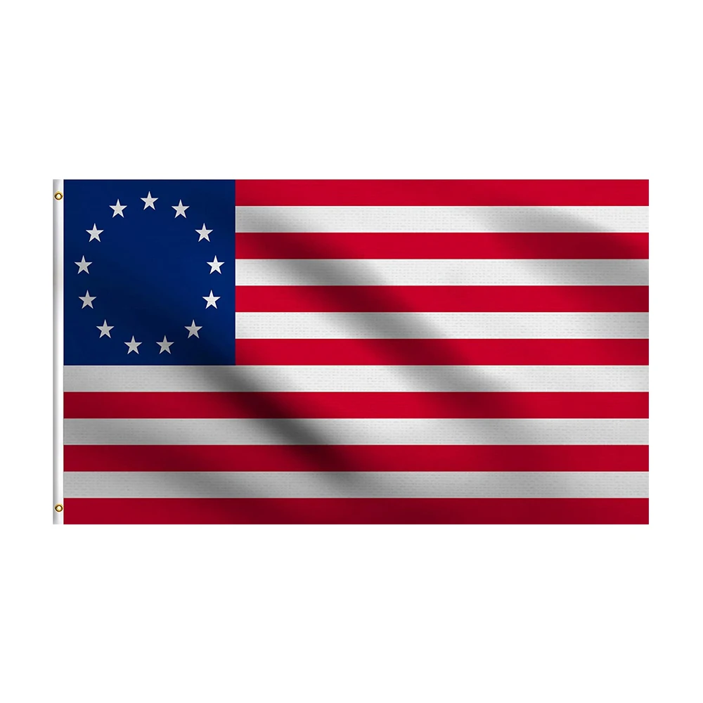 Betsy Ross Historical Flag 3X5 Ft American USA America Red White and Blue Polyester Banner | Flags