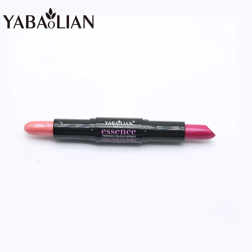 Double head beauty glazed red matte lipstick Waterproof long lasting lip tint Bright lipgloss brand makeup
