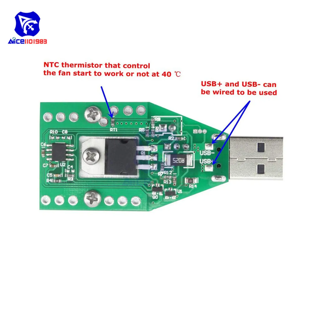 Diymore 15 Вт электронный испытательный нагрузочный резистор с USB интерфейсом тестер