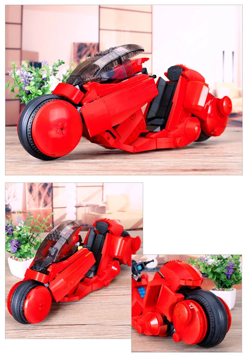 Строительные блоки совместимый бренд 919 шт. JINTIAN Citizen Akira Motobike Keita мотоцикл MOC Модель Кирпичи игрушки для детей Подарки