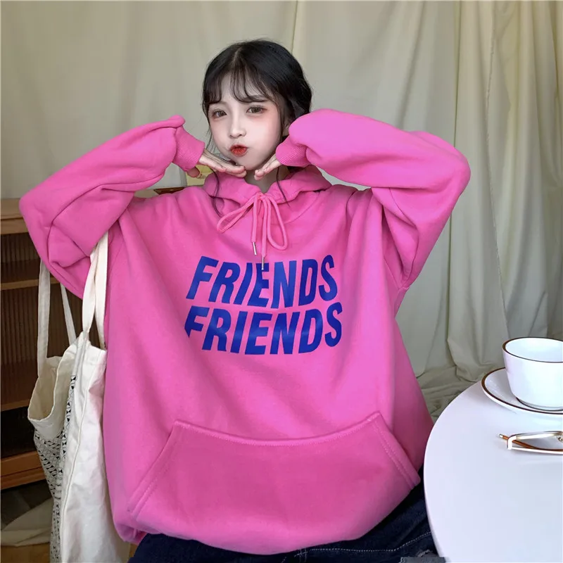 

Женский хлопковый свитер на весну/Осень/зиму, свободное студенческое пальто средней длины в Корейском стиле бойфренда в стиле Харадзюку, то...