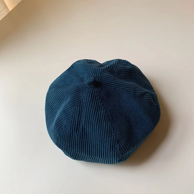 Берет Foux шапки женские вельветовые Ретро кепки на осень и зиму восьмиугольный