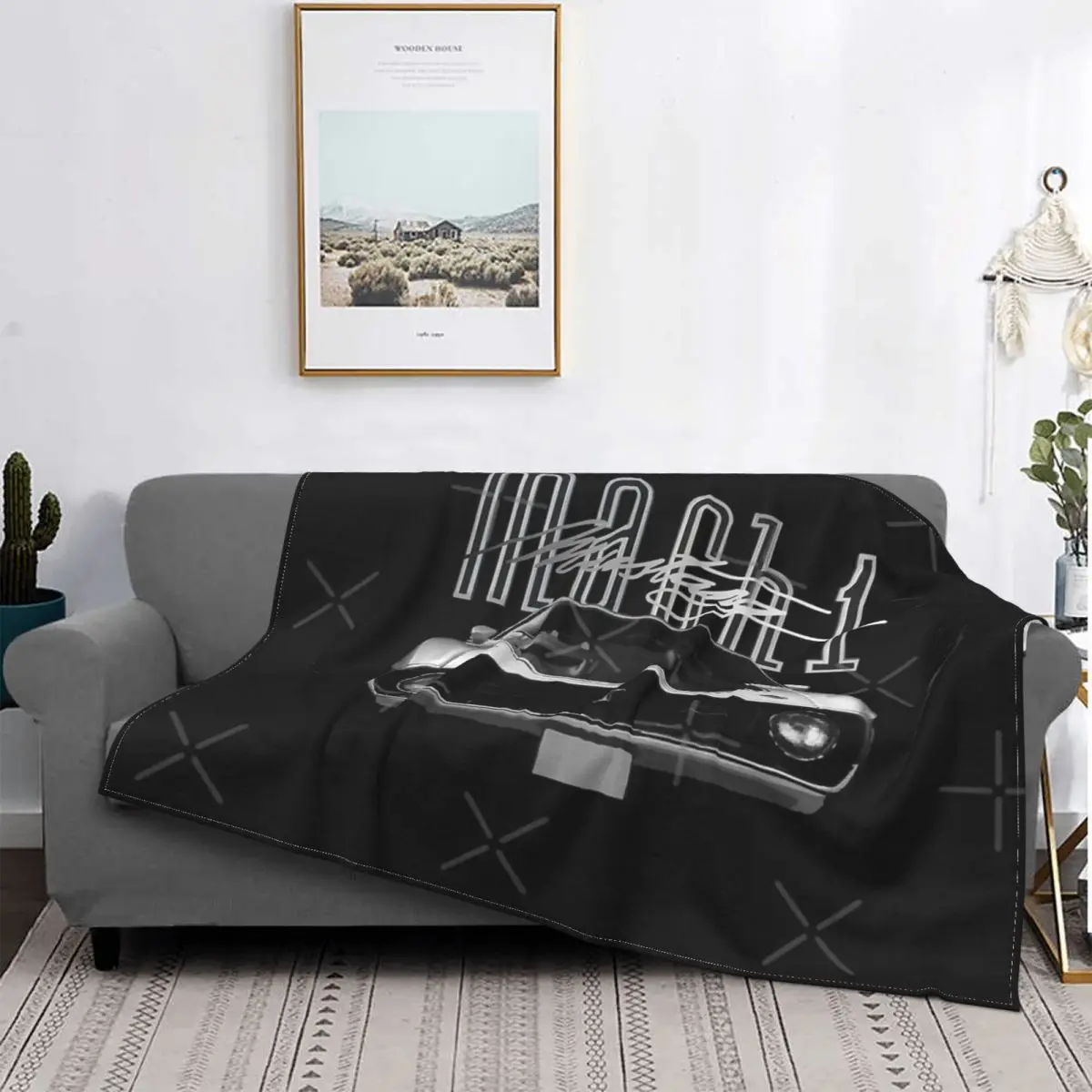 

Ford Mustang Mach 1 1971 Blanket Bedspread Bed Plaid Duvets Anime Plush Thermal Blanket Receiving Blankets