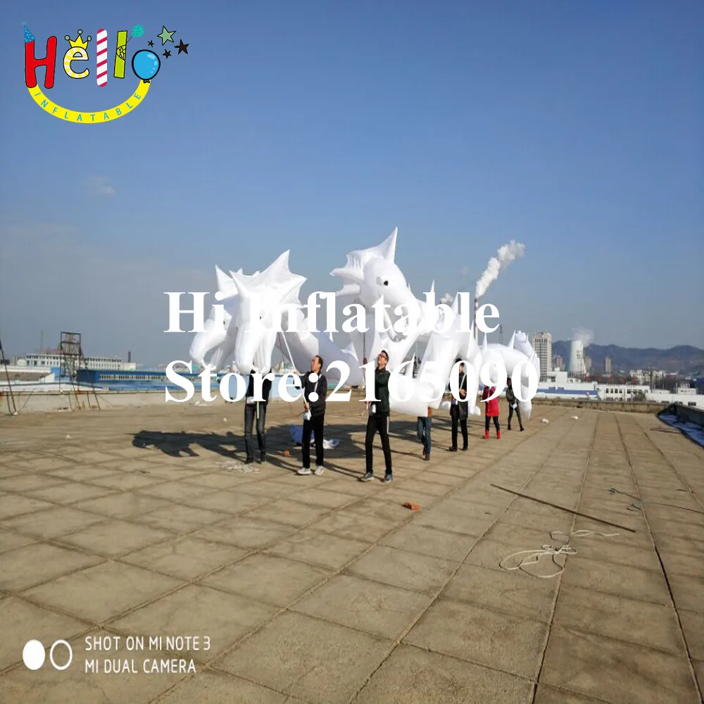 Надувной тройной парад дракона для рождественского фестиваля 20 м|Воздушные шары