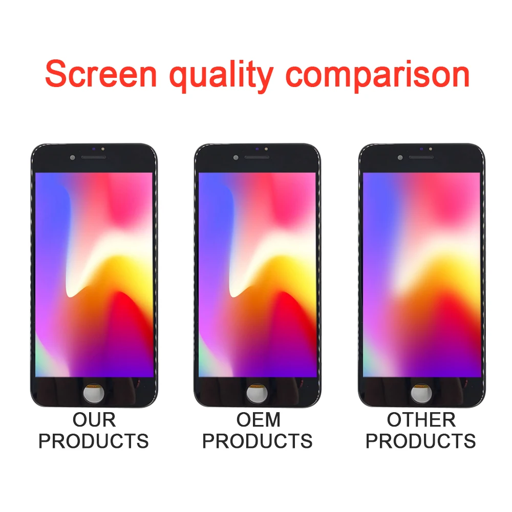 AAA+++ Quality For iPhone 7 LCD Screen Diaplay 100% No Dead Pixel Replacement Pantalla For iPhone 6 6S 7 8 Plus LCD Diaplay Gift enlarge