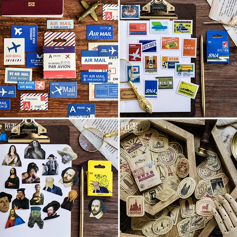 Набор стикеров для скрапбукинга 45 шт./кор.|Канцелярские наклейки| |