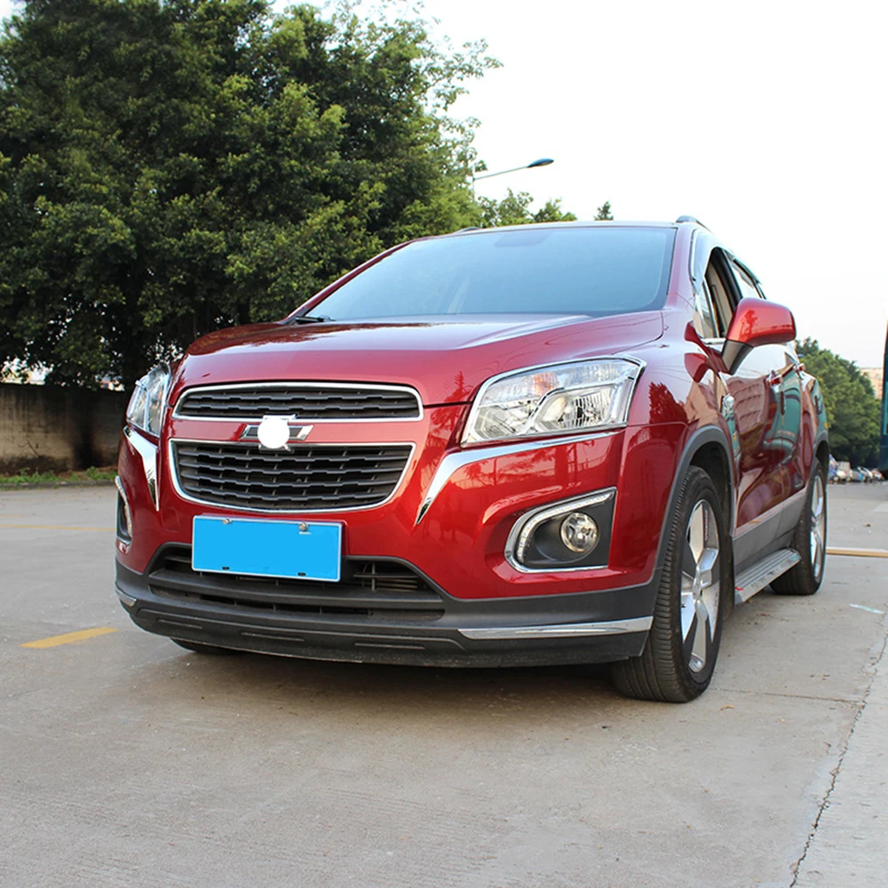2 шт. хромированные накладки на передние фары для Chevrolet TRAX Tracker 2014 2016|Хромирование|