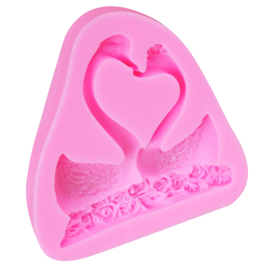 Swan-to-goose lover DIY baking tools silicone fondant cake decoration chocolate mold | Дом и сад
