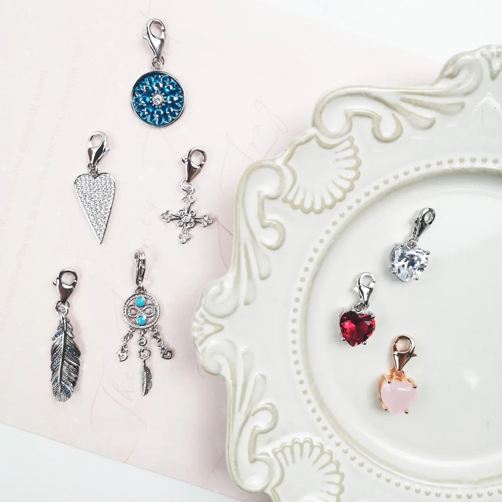 Кристалл сердце Ловец снов Бесконечность Крест мандала цветок синяя подвеска в