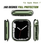 Защитный чехол для Apple Watch 7 41 мм 45 мм, аксессуары для часов, ТПУ чехол-бампер с полным покрытием для iwatch Series 7