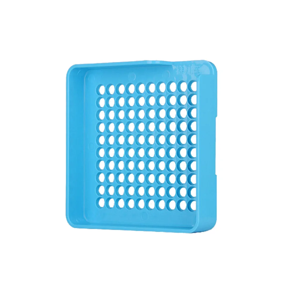 

100 Holes Empty Capsule Holder for Size 0 Caps Capsule Plates With Tamper(Blue)