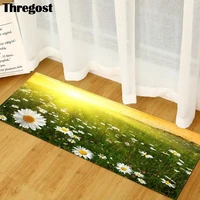 thregost modern scenic printed door mats indoor long kitchen floor rug anti slip bedroom carpet microfiber flannel rugs